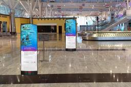 Arrival - Back Lit Totem - 5.5 W x 13 H FT - Baggage Claim Area