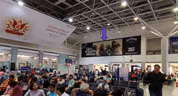 Terminal 1 - Departures Inside SHA on Left Wall