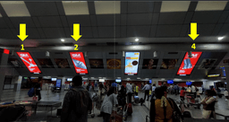 Above Check-in counter
