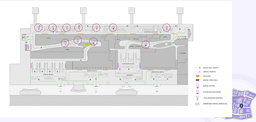 Boarding Gate Area, Unit – 22 screens, Size – 3 (W) x 5.5 (H) ft