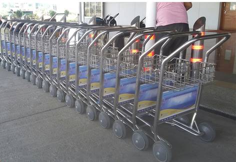 Luggage Trolley Advertising At Vadodara Airport 2