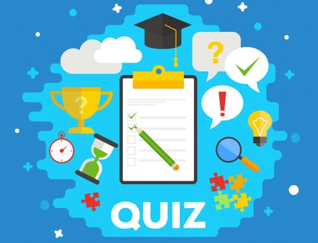 Quiz Background With Items Flat Design 23 2147599082