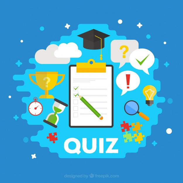 Quiz Background With Items Flat Design 23 2147599082