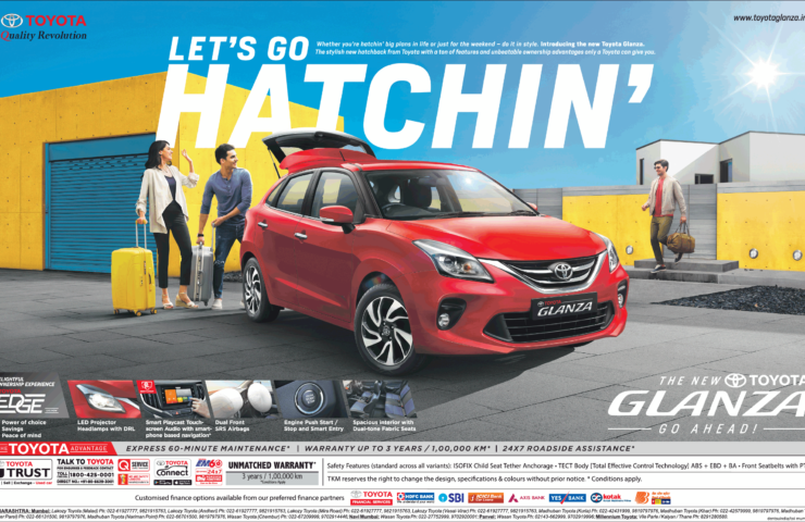 Full Page Advertisement In Times Of India Mumbai For Toyota