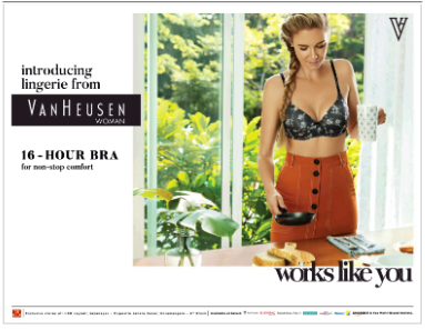 Toi Bangalore Ad For Fashion Brand Van Heusen