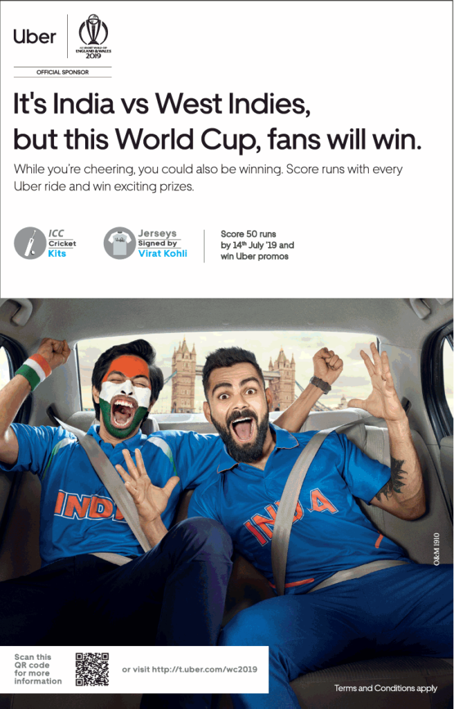 Times Of India Delhi Advertisement For Uber