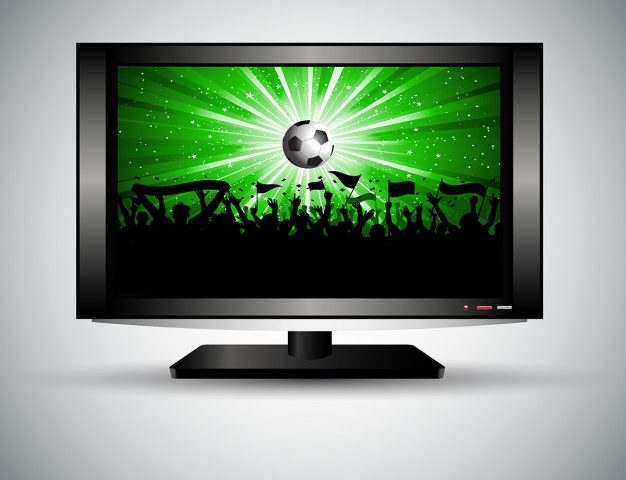 Silhouette Football Crowd Lcd Television 1048 2114