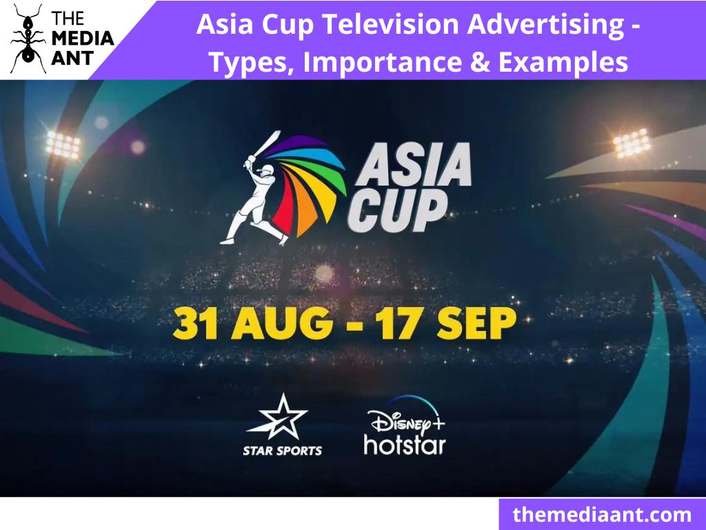 Asia Cup Television Advertising