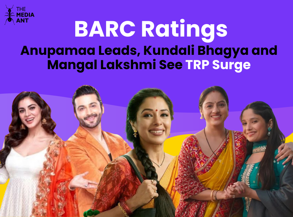 Barc Ratings: Anupamaa Leads With 2.4 Trp, Kundali Bhagya And Mangal Lakshmi Rise. Star Plus Dominates, While Bhagya Lakshmi And Maati Se Bandhi Dor See Declines.